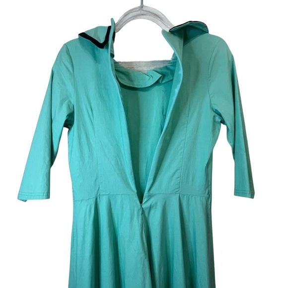 GownTown Mint Green 1950’s Vintage Style Stretchy Swing Event Dress SZ L - Picture 11 of 12
